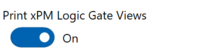 9. Print xPM Logic Gate Views option