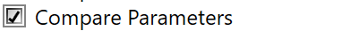 9. Compare Parameters check