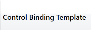 21. Control Binding Template column