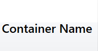 29. Container Name column