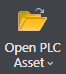 9. Open PLC Asset: drop-down button
