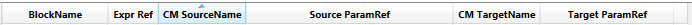 5.  Parameter References columns: data columns