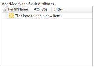 20.  Template Block Attributes list