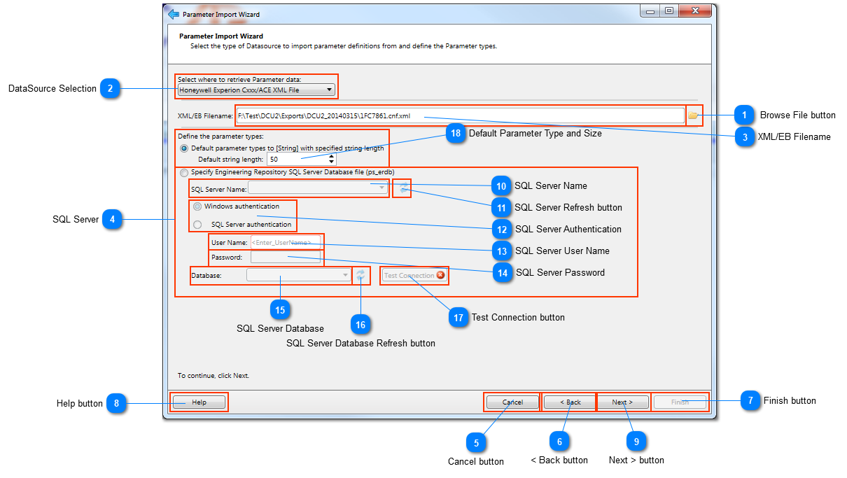 Import Wizard DataSource selection