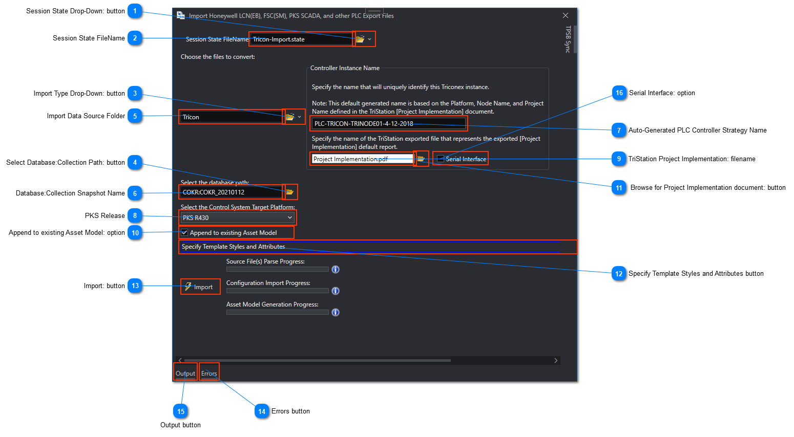 Importing Triconex PLC Export Files