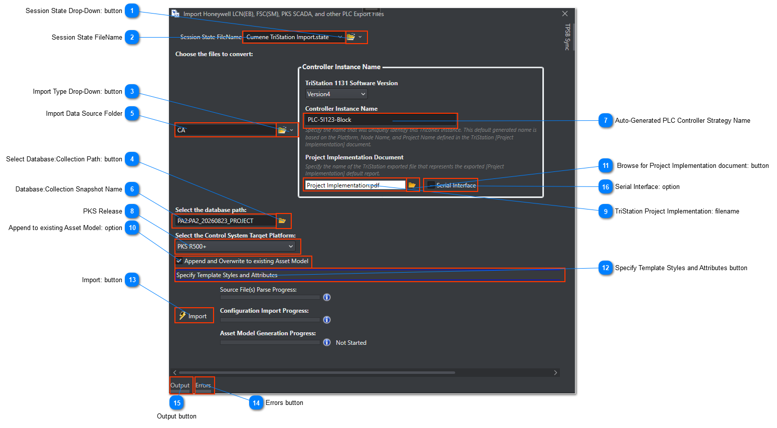 Importing Triconex PLC Export Files V4.x