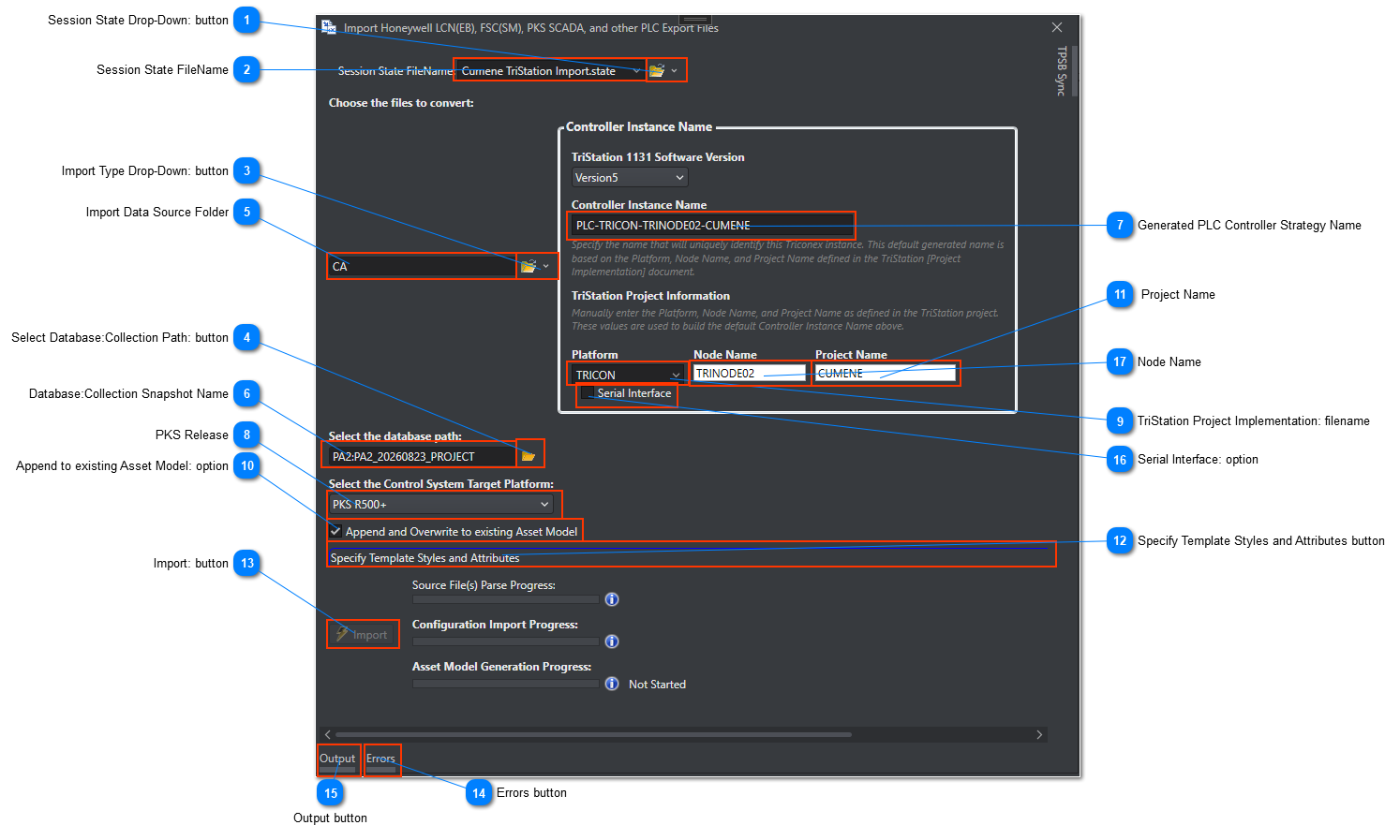Importing Triconex PLC Export Files V5.x