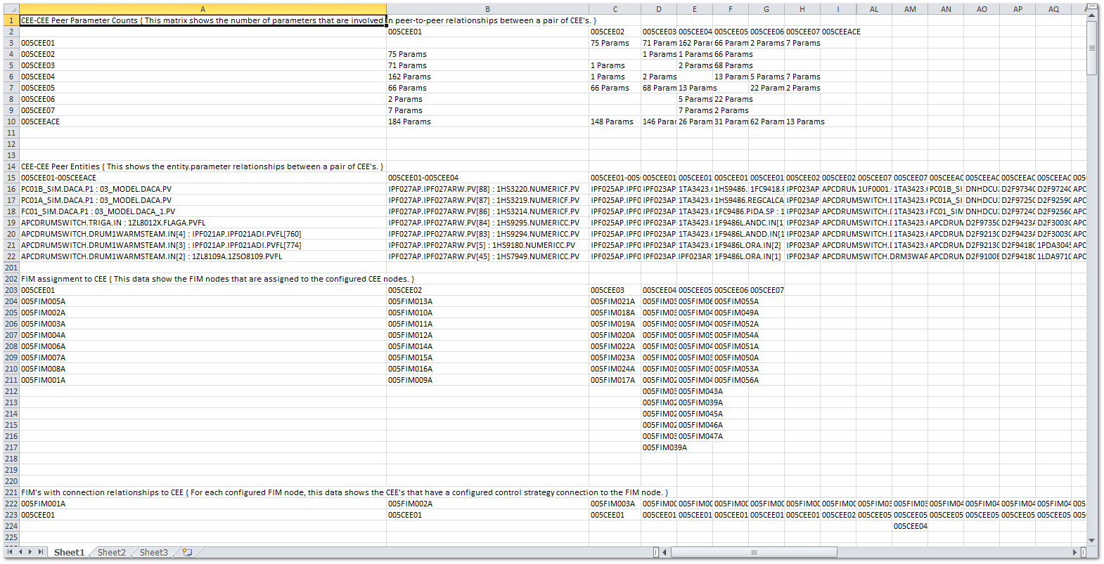 Peer Map Copy/Paste to Excel