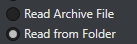 1. Read Archive/Folder File option