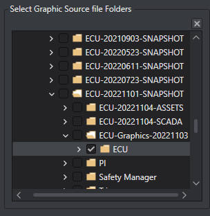 23. Choose Graphic Source file folders