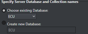 8.  Database options