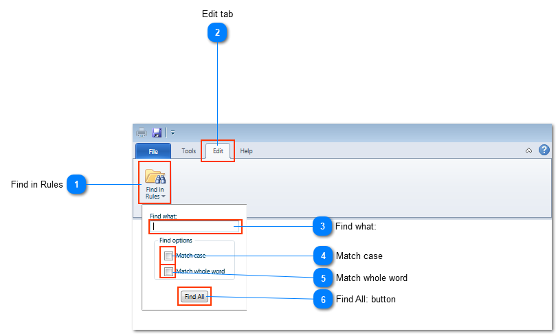 Ribbon Edit tab