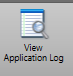 7. View Application Log: button