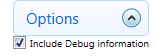 3. Include Debug Information