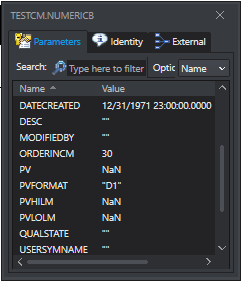 1. Parameters View