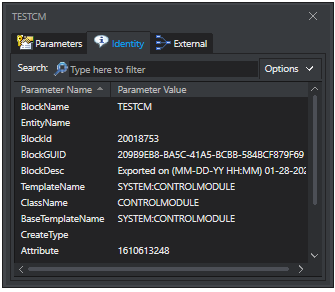 2. Control Module Property View